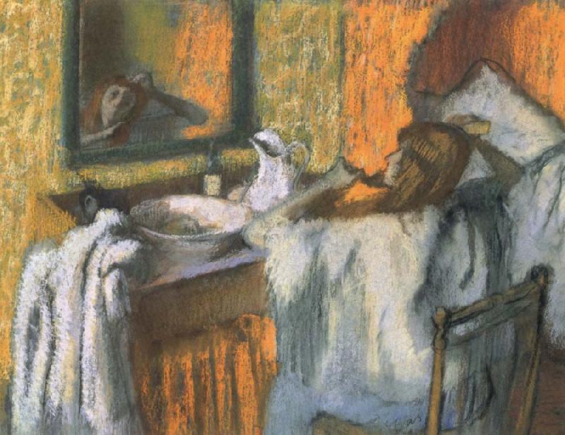 Edgar Degas Woman at her toilette China oil painting art